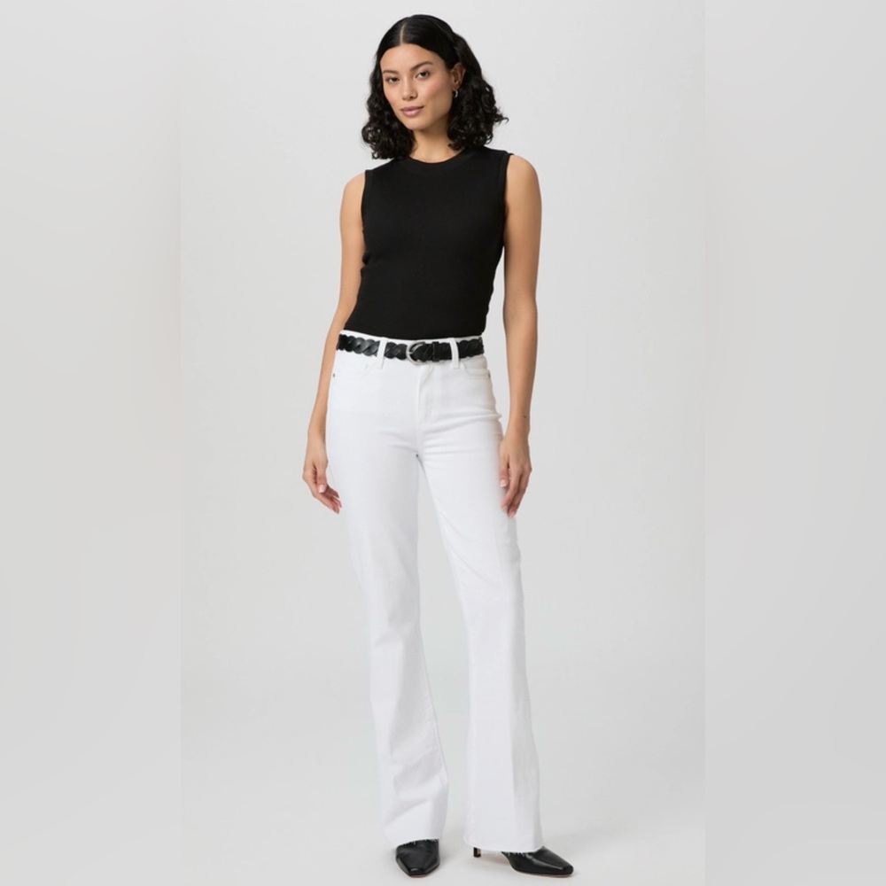 PAIGE Women's Flare White Jeans